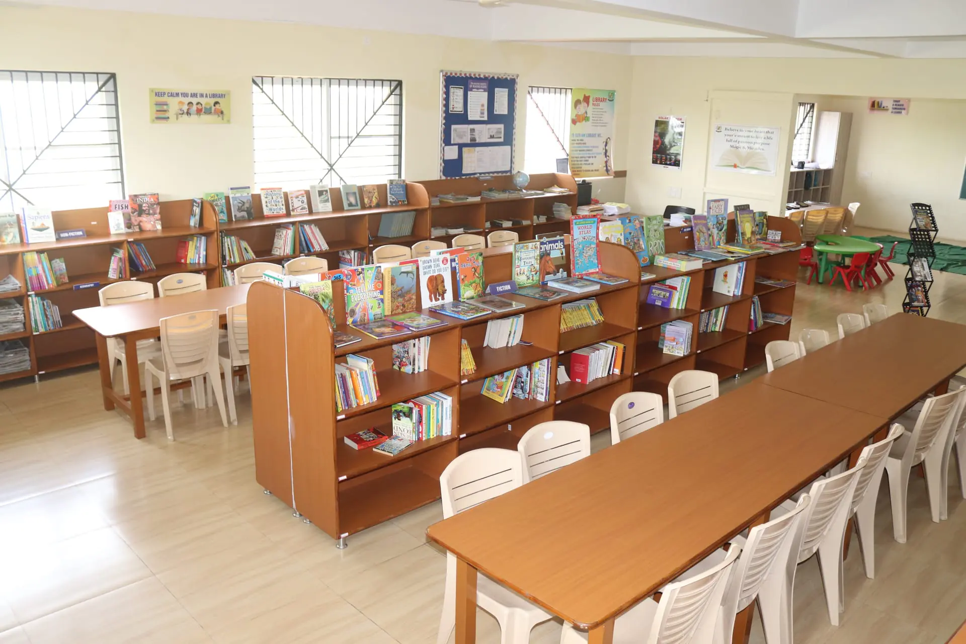 Students library learning space